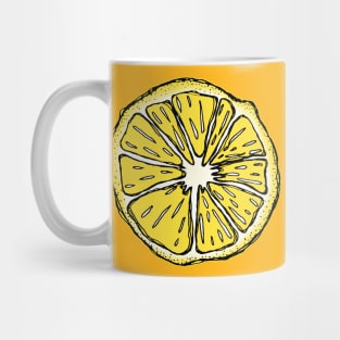 Dark and Gritty Lemon Cross Section Mug